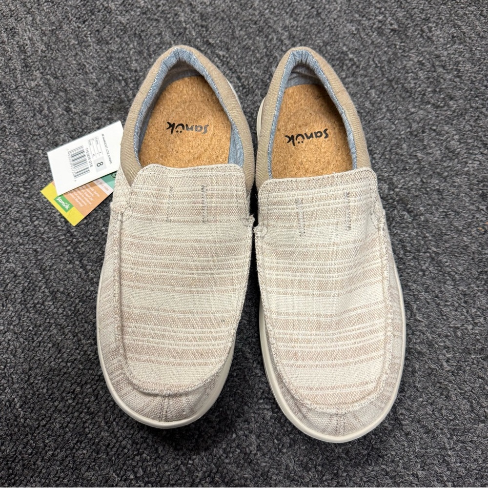 Sanuk Hangout Lite Stripe Slip-On Shoes Size 8 NWT